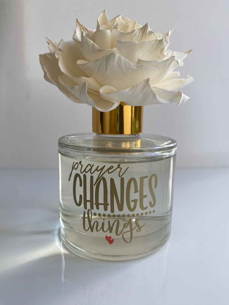 Prayer Changes Things Home Flower Reed Diffuser