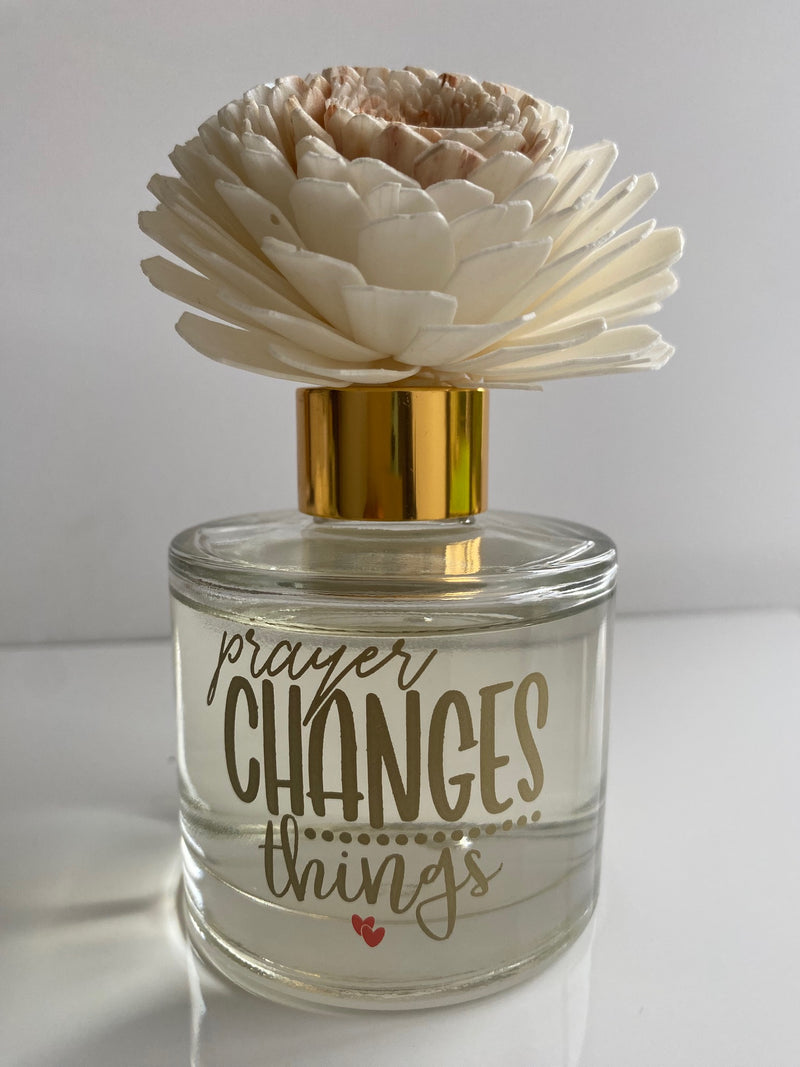 Prayer Changes Things Home Flower Reed Diffuser